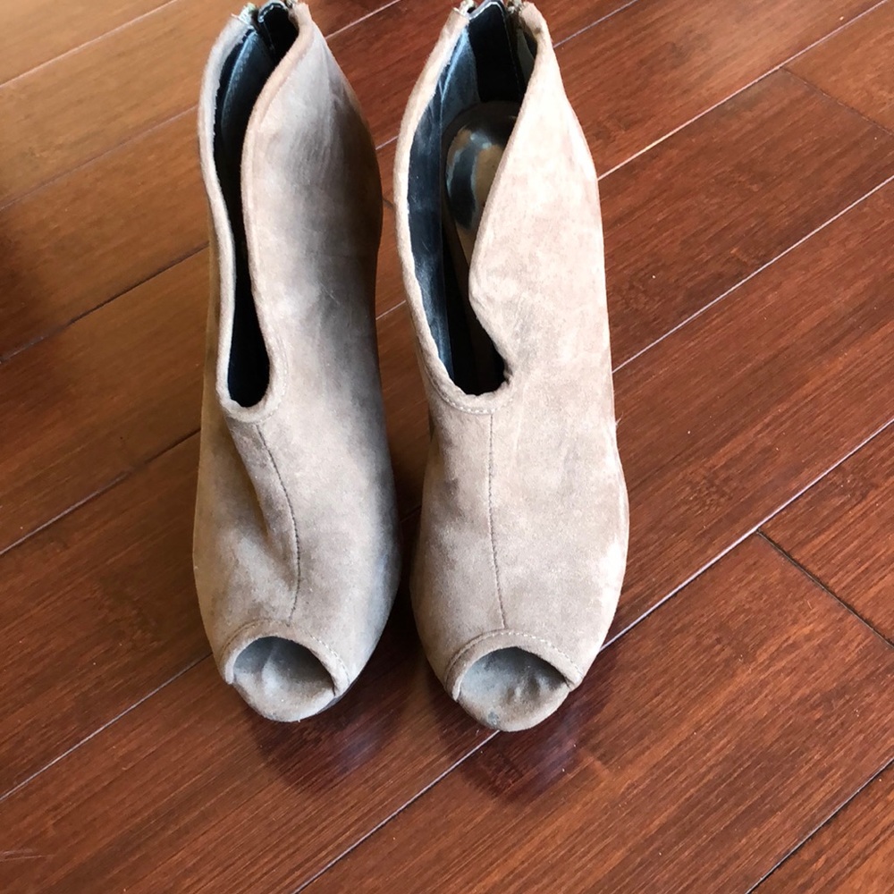 Carlos high heel peep toe booties